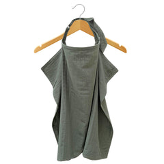 MOZAH muslin nursing cover with arch neckline supports secure, comfortable feeding sessions