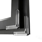 MPMR clear PVC corner guard in L-shape design protects table edges from everyday bumps