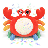 MPQMPQ Baby Sleep Crab Toy closeup shows soft plush texture for soothing baby touch.