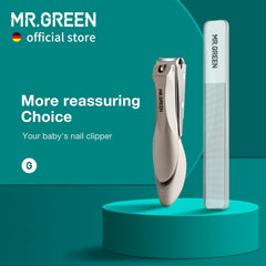 MR.GREEN baby safety nail clippers anti-splash design protects eyes