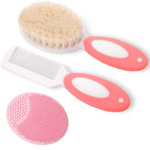 MR LION baby hair brush with soft bristles for gentle scalp grooming.