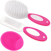 MR LION baby hair brush with soft bristles for gentle scalp massage.
