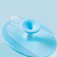 MR LION bath time massage brush in use for soothing skin care