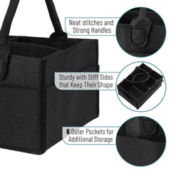 Mr. Pen Baby Diaper Caddy handles enable easy transport between rooms.
