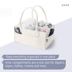 Mr. Pen diaper caddy foldable-travel demonstrates compact storage for trips.