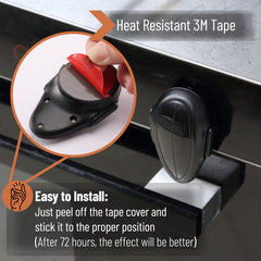 Mr. Pen oven lock revolving design enables one-handed locking.