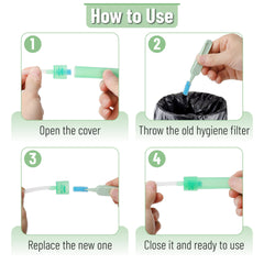 Mr. Pen secure-fit filters reduce leakage during nasal suction