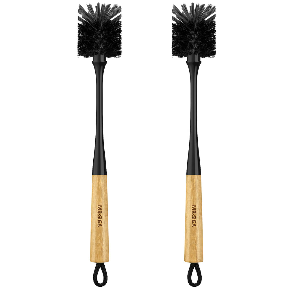 MR.SIGA Water Bottle Brush long handle reaches corners for deep cleaning.