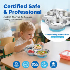 Mrs. Chou 304 stainless steel plate highlights durable, odor-free dinnerware