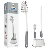 MR.SIGA water bottle brush long brush cleans narrow-neck bottles effectively for hard-to-reach areas.