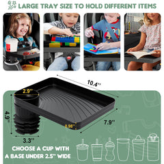 MS MASTER SHOW kid-friendly ABS tray with anti-slip surface to prevent spills.