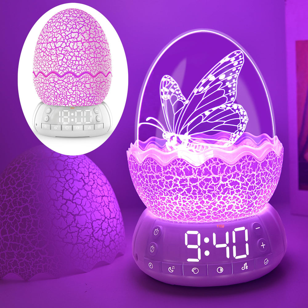 MTDYHY butterfly night light eggshell display with crackled finish for cozy ambience.