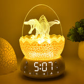MTDYHY dinosaur egg alarm night light emits gentle bedside glow