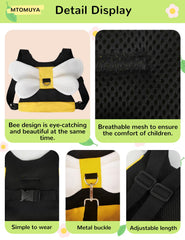 MTOMUYA harness with 360 rotary connector for free toddler movement