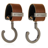 MTTBmrt stroller hooks with 360-degree rotation for easy bag access during walks.