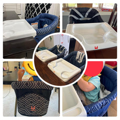 MTWML portable baby high chair-table clip-on ready for anywhere meals