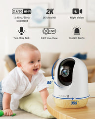 MUBVIEW two way talk baby monitor enabling remote conversations