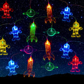 Mudder 30-led space string lights astronaut illuminate playful wall decor and bedtime imagination