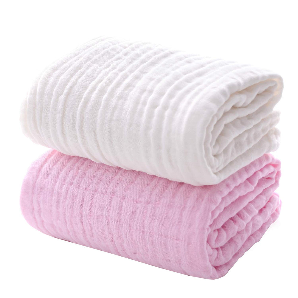 MUKIN baby towels close-up shows ultra-soft cotton touch for delicate skin.