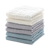 MUKIN baby wash towel white 12x12 ready for bath time, gentle touch