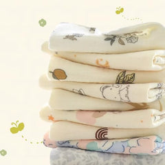 MUKIN baby washcloths 15-pack stacked for easy bath time supply