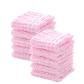 MUKIN Baby Washcloths pack shot highlighting large 12x12 inch size for gentle cleansing