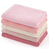MUKIN baby washcloths rosy embrace pack shot, gentle newborn cleansing.