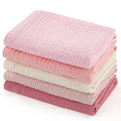 MUKIN baby washcloths rosy embrace pack shot, gentle newborn cleansing.