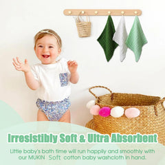 MUKIN washcloths demonstrate versatile uses for baby care