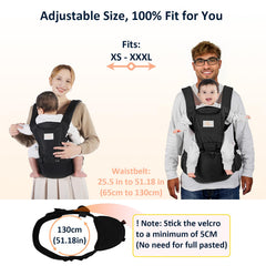 Mumgaroo baby carrier ergonomic M-position with wide straps for comfortable wear