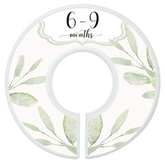 Mumsy Goose closet dividers hanging on a rod demonstrate quick, easy installation.