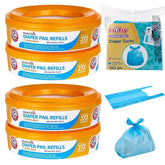 Munchkin A&H refill rings four-pack showing high capacity for diapers