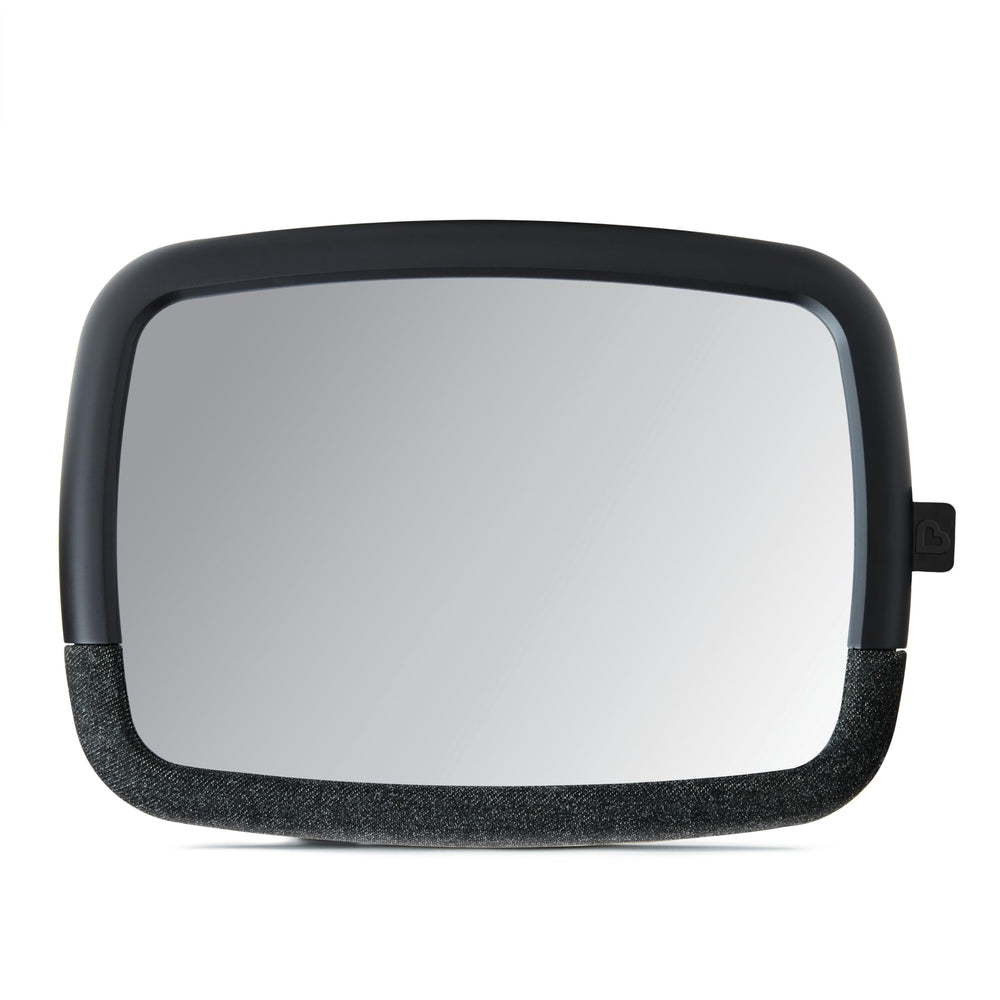 Munchkin baby car mirror with 11.25 x 8 inch view for easy rear-facing monitoring