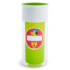 Munchkin Miracle 360 includes five decorative stickers and one name sticker for personalization.