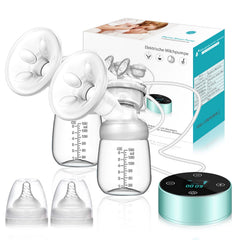 MUOCOBU electric breast pump front view for easy bedside pumping