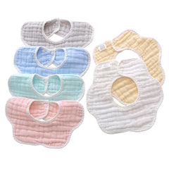 MUSBUY baby bibs absorbent 8-layer muslin keeps outfits dry and comfortable