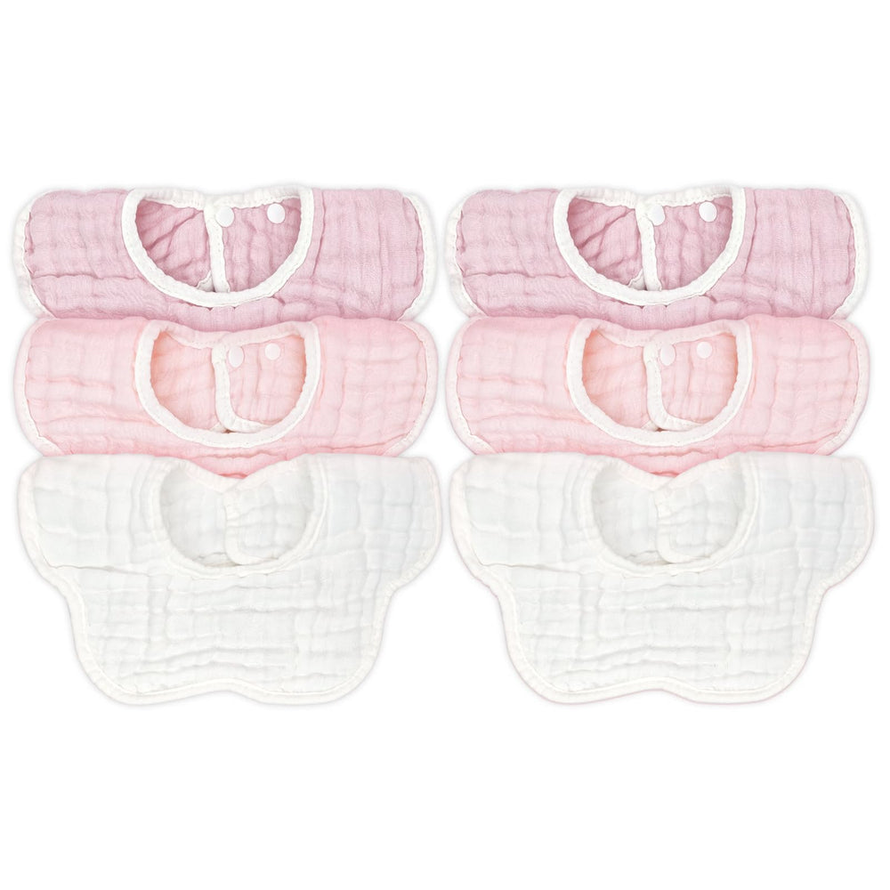 MUSBUY baby bibs with soft muslin cotton provide gentle, absorbent mealtime comfort.