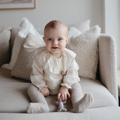 Mushie teether features BPA-free materials for parent peace of mind