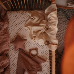 Mushie bloom sheet pre-wash ready for use and softness