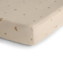 Mushie muslin crib sheet pre-washed softness ready for use for baby naps