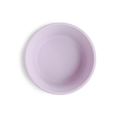 mushie suction bowl side view shows a compact design that stays put on a table.