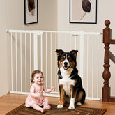 Mutak baby gate automatic closing feature in action for hands-free doorway safety.