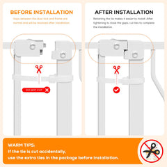 Mutak gate closed demonstrating auto-close feature for convenient use.
