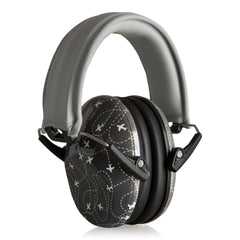 Muted Kids noise cancelling earmuffs with adjustable headband for a comfy, secure fit.