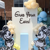 MUWEOL Grab Your Ears decal provides bold mouse theme wall art for playful room decor.