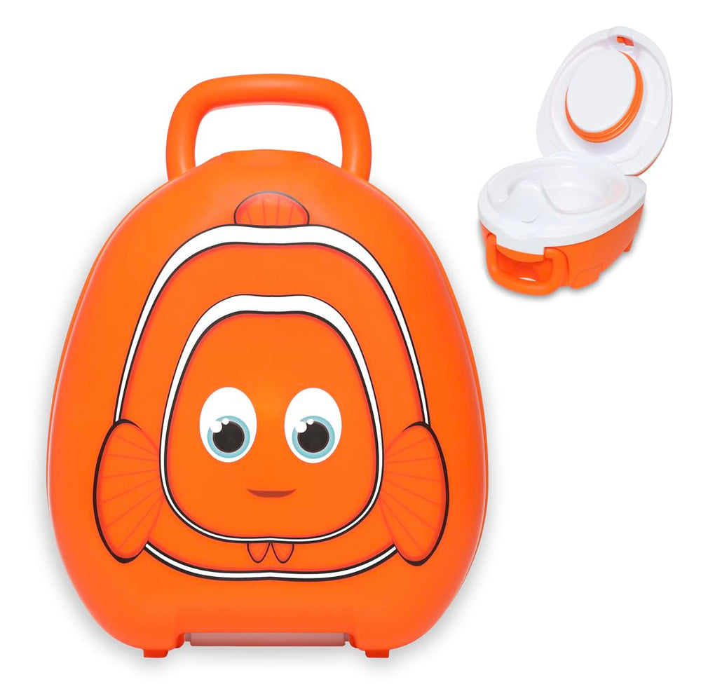 My Carry Potty clownfish travel potty handle supports on-the-go potty training