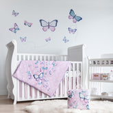 MY LITTLE ZONE butterfly bedding sheets offer soft cotton comfort for crib sleep
