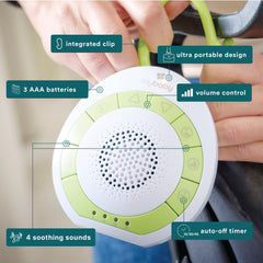 MyBaby SoundSpa ocean-sound option evokes a calm sea atmosphere for sleep.