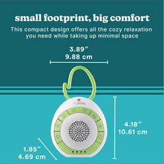 MyBaby SoundSpa white-noise-sound provides gentle ambience for quiet nights.