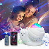 Mycket Star Projector main projection creates calming galaxy ambiance in bedrooms